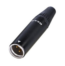 WTYK  MINI XLR 3 PIN MĘSKI RT3MC-B MĘSKI NA KABEL