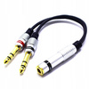 ADAPTER ROZDZIELACZ DUŻY JACK 6,3 STEREO 2X GNIAZDO JACK 6.3 VITALCO