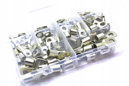 KONEKTOR OCZKOWY MIEDZIANY ZESTAW Cu 100 SZT