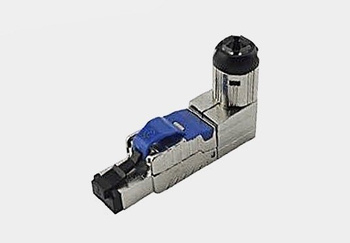 WTYK RJ45 8P8C KAT .6a DRUT FTP RJ-45 BEZNARZĘDZIOWY KĄTOWY