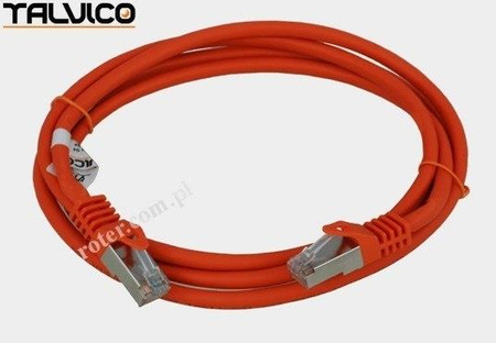 Patch cord SSTP kat.6a Cu LSZH 27AWG 1,5m 6P50 Talvico