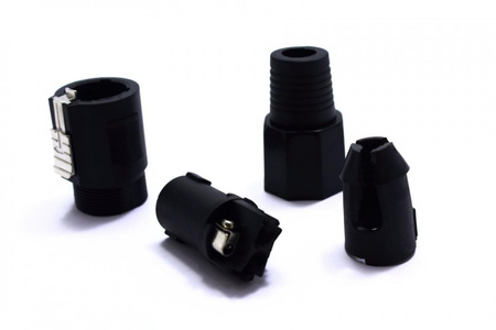 WTYK SPEAKON GŁOŚNIKOWY 4 PIN CZERWONY SKRĘCANY