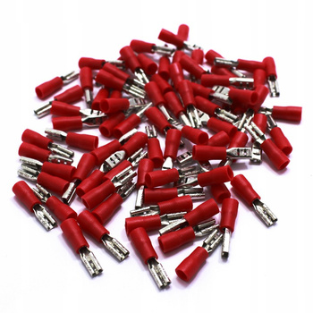 KONEKTOR IZOLOWANY ŻEŃSKI CZERWONY 2.8mm 100 SZT