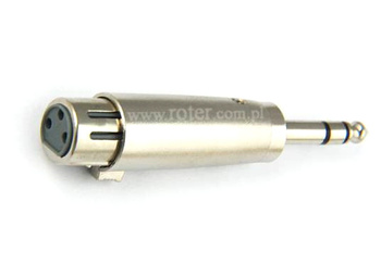 ADAPTER GNIAZDO CANON XLR 3P WTYK JACK 6,3 STEREO