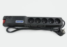 Listwa zasilająca ACAR 504WF 1,5m czarna