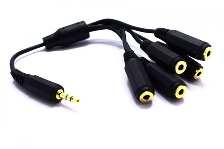 ADAPTER AUX WTYK JACK 3,5 5X GNIAZDO JACK VITALCO JR195