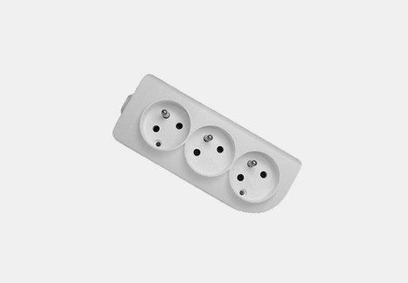 Gniazdo z uziemieniem 3x GN-30