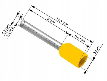 TULEJKI ZAKOŃCZENIA KABLOWE ZESTAW TULEJEK 1100 SZTUK