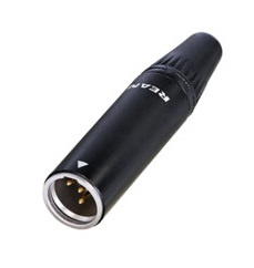 WTYK MĘSKI MINI XLR 4 PIN RT4MC-B REAN BY NEUTRIK