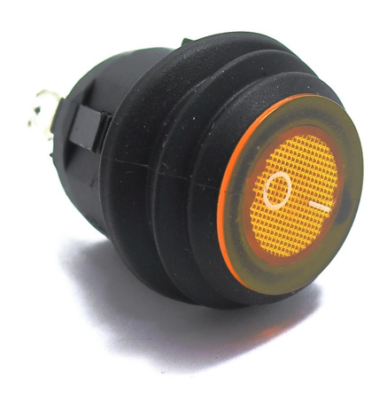 PRZEŁĄCZNIK HERMETYCZNY OKRĄGŁY ŻÓŁTY 230V