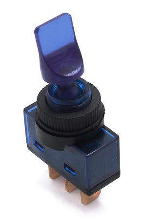 PRZEŁĄCZNIK PODŚWIETLANY LIZAK 12V NIEBIESKI