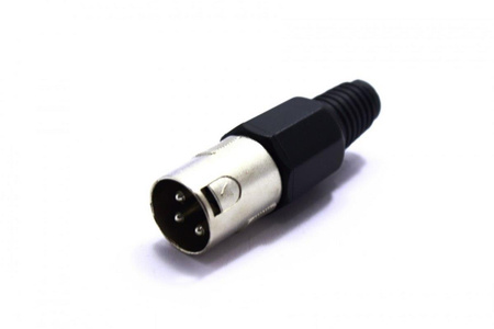 WTYK MIKROFONOWY XLR CANON 3 PIN CZARNY