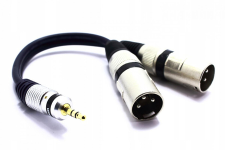 ADAPTER 2X XLR WTYK JACK 3.5 AUX STEREO VITALCO