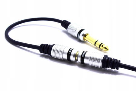 PRZEJŚCIÓWKA AUX JACK GNIAZDO 3,5 - WTYK 6,3 VITALCO JP202