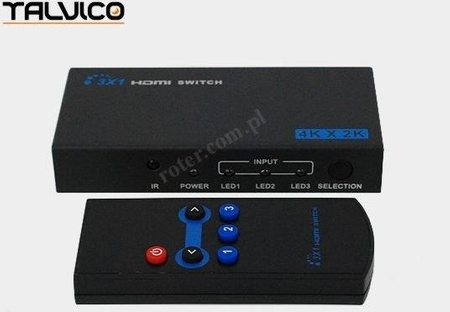 Przełącznik HDMI 1x3 LKV331A 4Kx2KTalvico