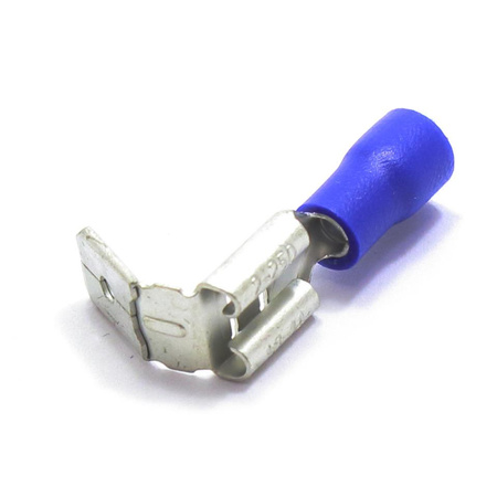 KONEKTOR 6,4 ŻEŃSKI Z ODCZEPEM NIEBIESKI 100 SZT