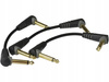 KABEL DO EFEKTÓW KĄTOWY JACK 6.3MM 3X15CM KLOTZ