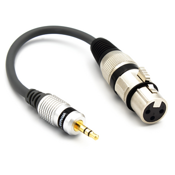 ADAPTER XLR ŻEŃSKI WTYK MINI JACK 3.5 TRS VITALCO PRZEJŚCIÓWKA XLR AUX 3,5
