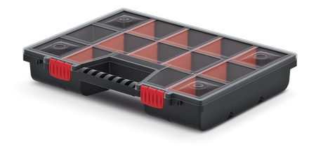 ORGANIZER SKRZYNKA NARZĘDZIOWA KUWETA NOR 16 390X290X65 Z PRZEGRODAMI