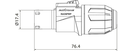 WTYK ZASILANIA ROXTONE RAC3FWP POWERCON 250V 3P NA KABEL PRZEWÓD IP65