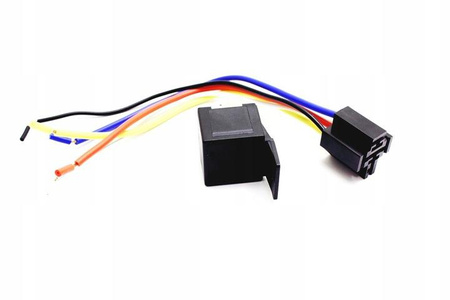 PRZEKAŹNIK SAMOCHODOWY 12V 40A 5 PIN + GNIAZDO