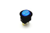 PRZEŁĄCZNIK PODŚWIETLANY OKRĄGŁY NIEBIESKI 230V