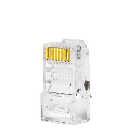WTYK RJ45 8P8C KAT. 5 PASSTHROUGH PRZELOTOWE RJ-45 100 SZTUK