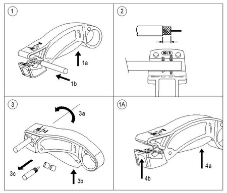 ŚCIĄGACZ IZOLACJI RG7 RG11 RG213 HT-322X1