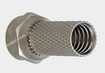 Wtyk f na kabel rg6 22mm