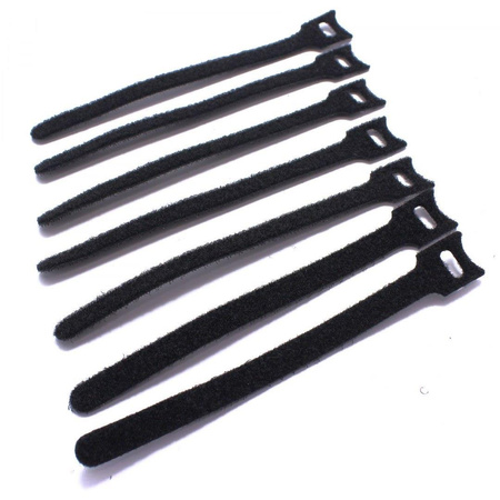 OPASKA RZEPOWA 180mm CZARNE OPASKI RZEPOWE ZESTAW OPASEK RZEPOWYCH 10 SZTUK