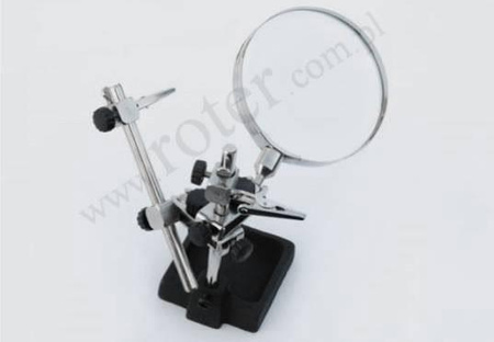 Lupa - uchwyt montażowy trzecia ręka, 3,5"