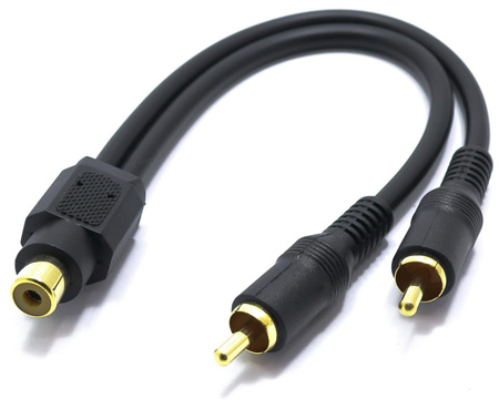 ADAPTER GNIAZDO RCA CINCH NA 2X WTYK RCA KABEL VITALCO