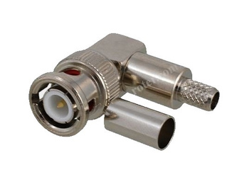 WTYK BNC KĄTOWY ZACISKANY NA KABEL RG59 VITALCO BNW20