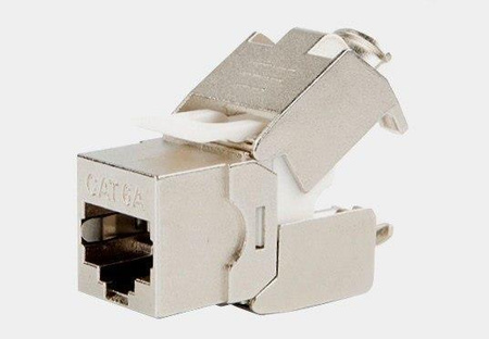 Gniazdo RJ-45 keystone kat.6A STP beznarzędziowe