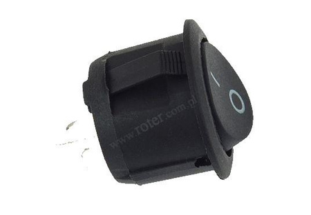 PRZEŁĄCZNIK KOŁYSKOWY OKRĄGŁY ON-OFF CZARNY