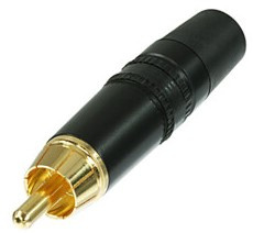 WTYK RCA NA KABEL NYS373-0 REAN NEUTRIK CZARNY CHINCH ZŁĄCZE RCA