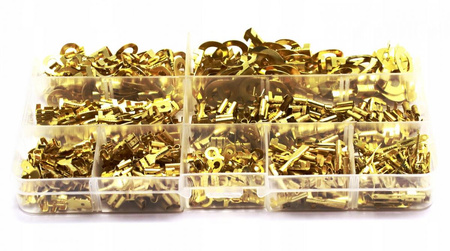 ZESTAW KONEKTORÓW SAMOCHODOWYCH KABLOWYCH 450 SZT