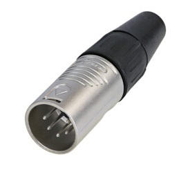 Wtyk męski XLR 5 pin RC5M Rean złącze mikrofonowe