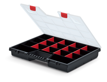 ORGANIZER SKRZYNKA NARZĘDZIOWA KUWETA NOR 50 490x390x65 Z PRZEGRODAMI