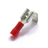 KONEKTOR 6,4 ŻEŃSKI Z ODCZEPEM CZERWONY 100 SZT