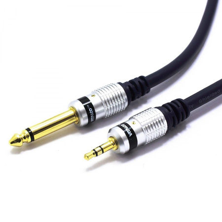 Kabel wtyk Jack 3,5mm stereo / wtyk Jack 6,3mm mono MK67 5m Vitalco