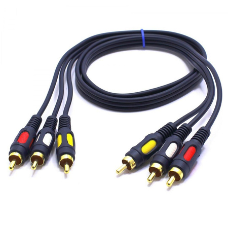 KABEL RCA 0,5m 3RCA - 3RCA CINCH VITALCO RK32