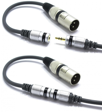 ADAPTER XLR MĘSKI GNIAZDO MINI JACK 3.5 VITALCO PRZEJŚCIÓWKA XLR AUX 3,5