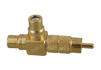 Vitalco adapter RCA wtyk RCA / 2x gniazdo RCA rp03