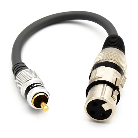 ADAPTER GNIAZDO XLR ŻEŃSKIE - WTYK RCA MIKROFON VITALCO