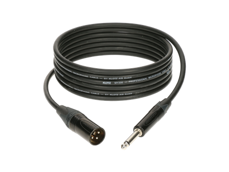 KABEL JACK 6.3 MONO TS - XLR 3 PIN MĘSKI 3m KLOTZ NEUTRIK