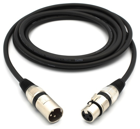 KABEL MIKROFONOWY XLR 0.75m VITALCO KLOTZ PRZEWÓD SYMETRYCZNY DO MIKROFONU