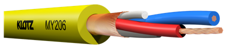 KABEL KLOTZ MY206 EKRANOWANY SYMETRYCZNY ŻÓŁTY