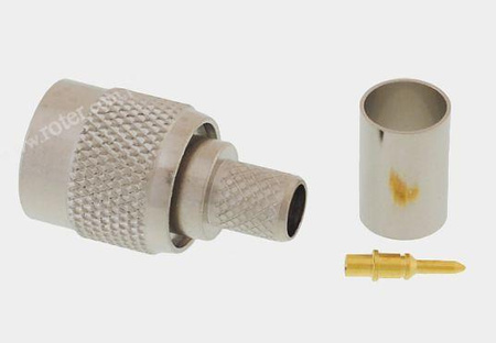 Wtyk TNC na kabel RG6 zaciskany Vitalco