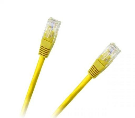 KABEL SIECIOWY PATCHCORD UTP 5E 2,5M ŻÓŁTY